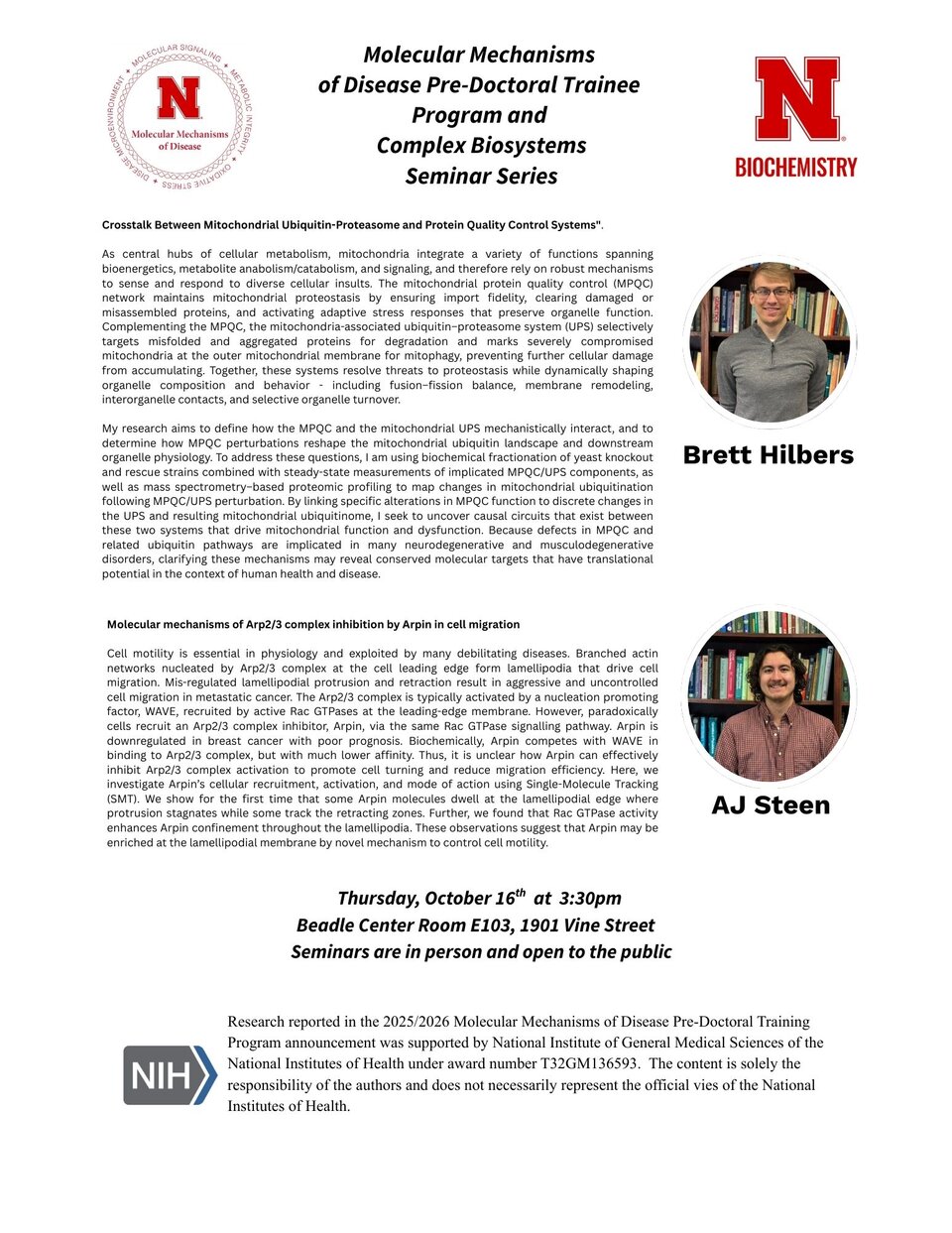 Brett Hilbers and AJ Steen Presentations