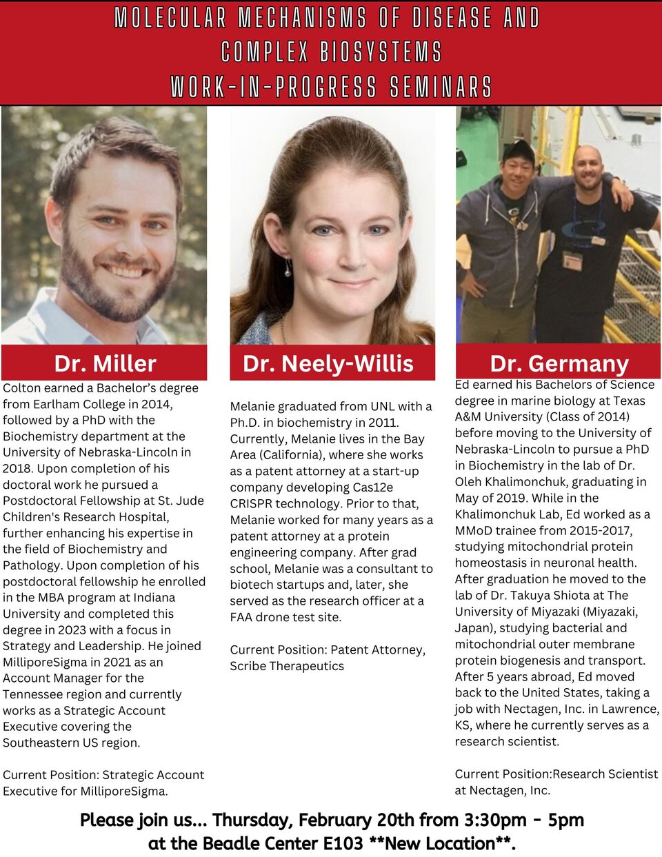 Alumni Panel for MMoD Seminar Series