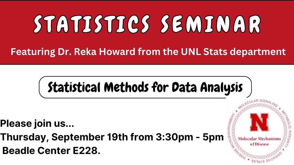 Statistics Seminar with Reka Howard